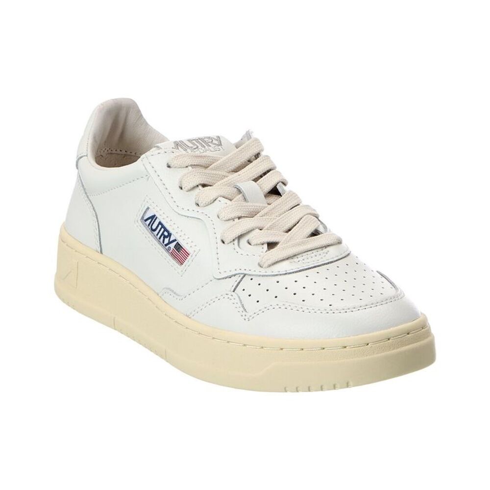 Autry Medalist Leather Sneaker, White